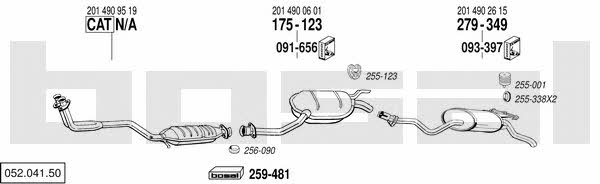 052.041.50 Exhaust system 05204150