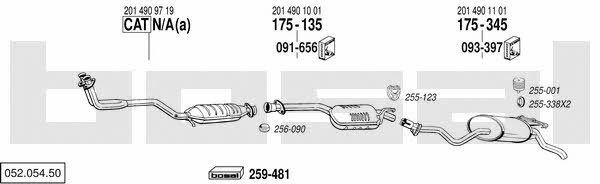 Bosal 052.054.50 Exhaust system 05205450