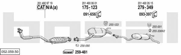  052.059.50 Exhaust system 05205950