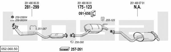 05206050 Bosal Exhaust system