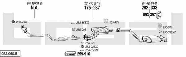  052.060.51 Exhaust system 05206051