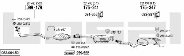  052.064.52 Exhaust system 05206452