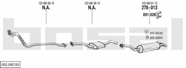 Bosal 052.092.50 Exhaust system 05209250