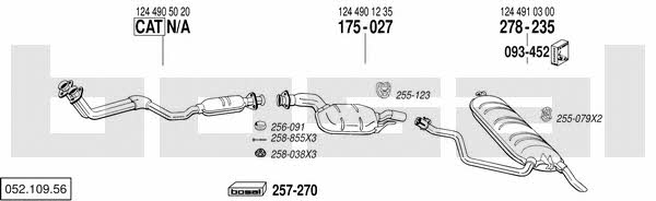 Bosal 052.109.56 Exhaust system 05210956