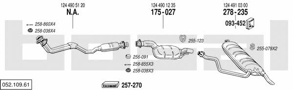  052.109.61 Exhaust system 05210961