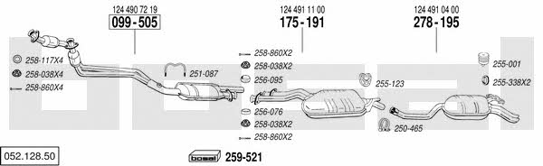 Bosal 052.128.50 Exhaust system 05212850