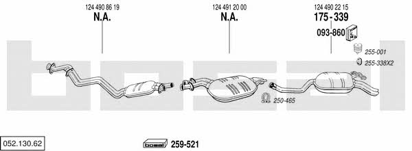 Bosal 052.130.62 Exhaust system 05213062