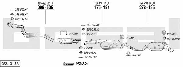 Bosal 052.131.53 Exhaust system 05213153