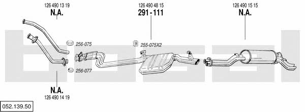  052.139.50 Exhaust system 05213950