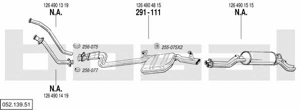 05213951 Bosal Exhaust system