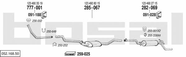  052.168.50 Exhaust system 05216850