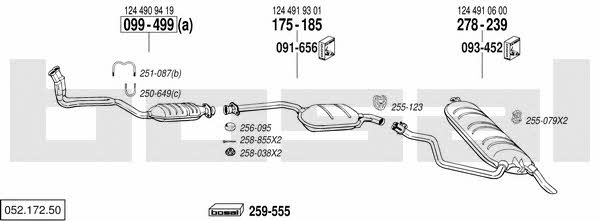 Bosal 052.172.50 Exhaust system 05217250