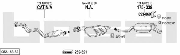  052.183.52 Exhaust system 05218352