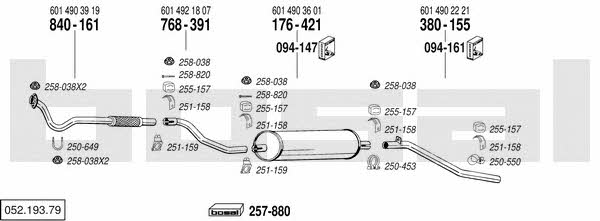  052.193.79 Exhaust system 05219379