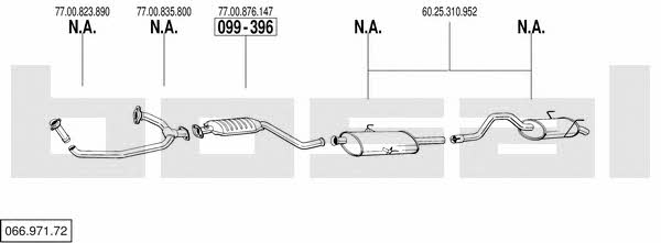  066.971.72 Exhaust system 06697172