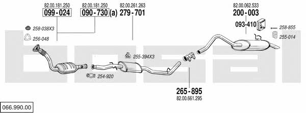 066.990.00 Exhaust system 06699000