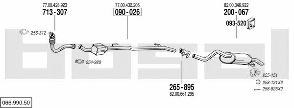  066.990.50 Exhaust system 06699050