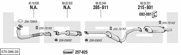 07008603 Bosal Exhaust system