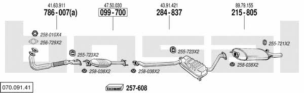 07009141 Bosal Exhaust system