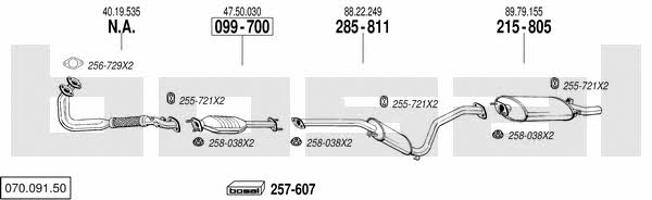 07009150 Bosal Exhaust system