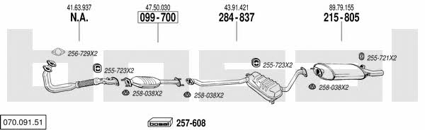 07009151 Bosal Exhaust system