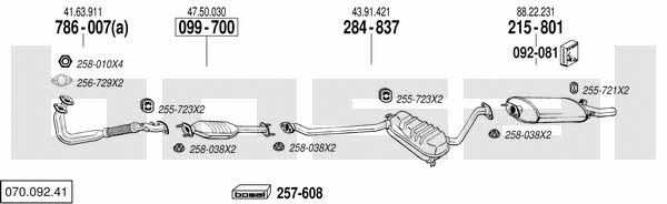 07009241 Bosal Exhaust system
