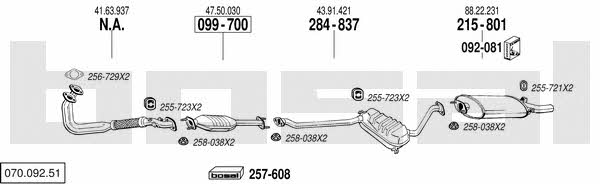07009251 Bosal Exhaust system
