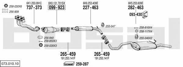 07301010 Bosal Exhaust system