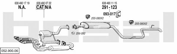 Bosal 052.900.06 Exhaust system 05290006