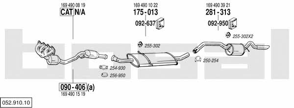  052.910.10 Exhaust system 05291010