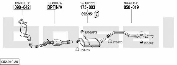 05291030 Bosal Exhaust system