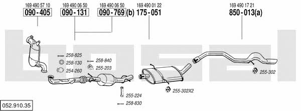  052.910.35 Exhaust system 05291035