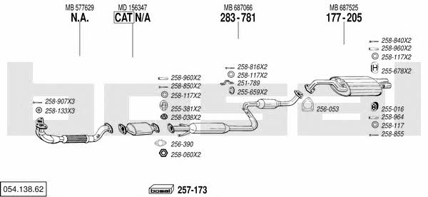  054.138.62 Exhaust system 05413862