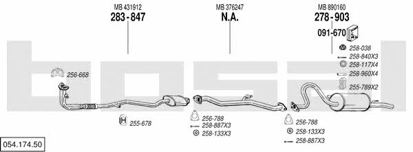 Bosal 054.174.50 Exhaust system 05417450