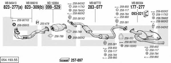  054.193.55 Exhaust system 05419355