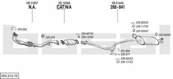 05421270 Bosal Exhaust system