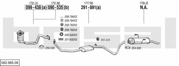 06298508 Bosal Exhaust system