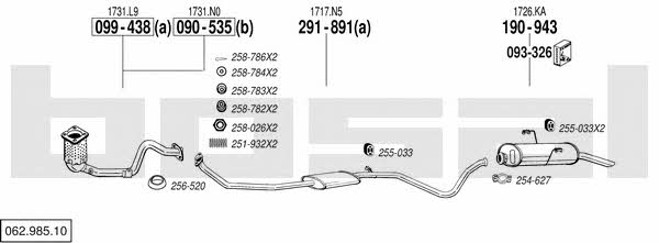 06298510 Bosal Exhaust system
