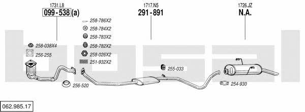 06298517 Bosal Exhaust system