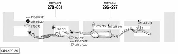 05440030 Bosal Exhaust system