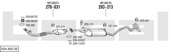  054.400.35 Exhaust system 05440035