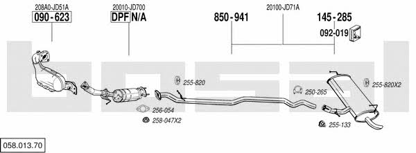 05801370 Bosal Exhaust system