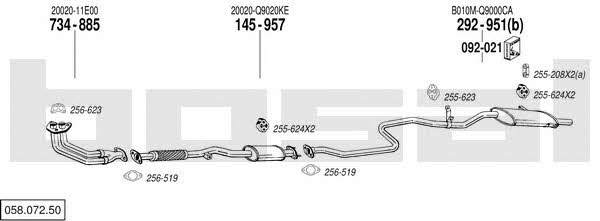 05807250 Bosal Exhaust system