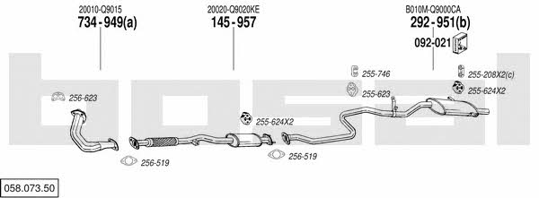 05807350 Bosal Exhaust system