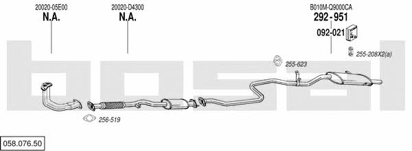 058.076.50 Exhaust system 05807650