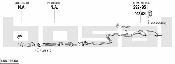 05807650 Bosal Exhaust system