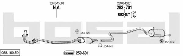 05816050 Bosal Exhaust system