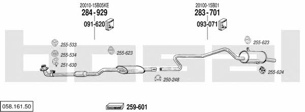 05816150 Bosal Exhaust system