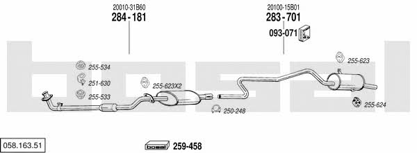 05816351 Bosal Exhaust system