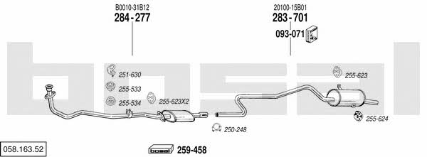 05816352 Bosal Exhaust system